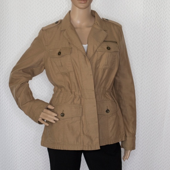 Eddie Bauer Jackets & Blazers - Eddie Bauer Tan safari style jacket